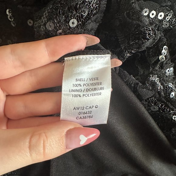 Jaques Vert Sequin Black Dress (Size 16) - Picture 11 of 16